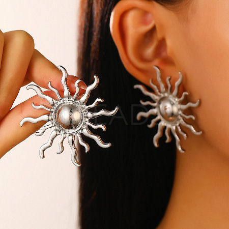 304 Stainless Steel Stud Earrings FS-WG82045-07-1