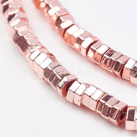 Non-magnetic Synthetic Hematite Bead Strands G-P262-23-3x1mm-RRG-1