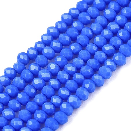 Opaque Solid Color Imitation Jade Glass Beads Strands EGLA-A044-P2mm-D32-1