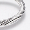 304 Stainless Steel Cuff Bangles Torque Bangles BJEW-H570-10GP-3