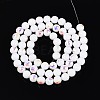 Electroplate Opaque Glass Beads Strands EGLA-N024-01A-A01-2