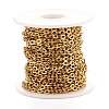 PVD Vacuum Plating 304 Stainless Steel Cable Chains CHS-K016-01G-3