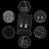 2Pcs L Shaped Organic Glass Earring Display Stands ODIS-YW0001-07-2
