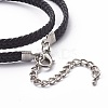 Braided Waxed Polyester Cord Necklaces Making NJEW-Z011-02-2