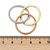 201 Stainless Steel Trinity Interlocking Ring Finger Rings FS-WG6776A-02-4