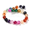 Natural Striped Agate/Banded Agate Beads Strands G-Z060-A01-B07-3