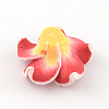 Handmade Polymer Clay 3D Flower Plumeria Beads CLAY-Q192-30mm-08-2