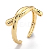 Brass Cuff Rings RJEW-O044-01G-3