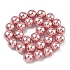 Electroplated Shell Pearl Beads Strands BSHE-G041-14mm-05-4