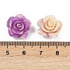 Synthetic Coral 3D Flower Rose Beads CORA-A005-14mm-27-5