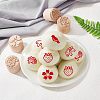 Wood Wax Seal Stamp AJEW-WH0122-014-4