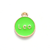Alloy Enamel Pendants ENAM-S124-01A-06G-3