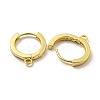 Brass Hoop Earrings EJEW-L211-012C-G-2