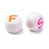Opaque Acrylic Beads OACR-M020-01A-2