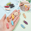 11pcs 11 colors Leather Zipper Pull Tabs DIY-WR0002-25-4