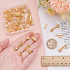48Pcs 6 Styles Brass Ice Pick Pinch Bails KK-ME0002-93G-3