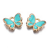 Alloy Enamel Charms X-ENAM-S121-070G-3