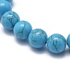 Synthetic Turquoise Jasper Bead Stretch Bracelets X-BJEW-K212-C-022-2