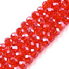 Electroplate Glass Beads Strands EGLA-A034-T6mm-A27-1