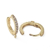 Brass Huggie Hoop Earring Findings X-KK-P150-42G-2