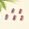 5Pcs Dyed Synthetic Turquoise Healing Stones G-FS0005-83G-9