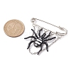 Halloween Spider Alloy Enamel Charm Brooch Pin JEWB-TA00018-3