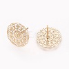 Brass Stud Earring KK-O115-08G-1