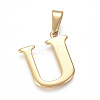 304 Stainless Steel Pendants STAS-F106-95G-U-1