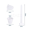 1000Pcs 2 Style Eco-Friendly Plastic Stud Earring Findings KY-YW0001-11-3