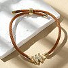Adjustable Nylon Cord Bracelets X-BJEW-C096-01G-23-1