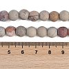 Natural Aqua Terra Jasper Beads Strands G-N0128-48F-8mm-6