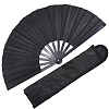 Glitter Plastic & Oxford Cloth Fan with Fan Bags AJEW-WH20022-89A-1