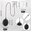 Alloy Graduation Cap Brim Chains Tassel Photo Charms DIY-SC0020-64-2