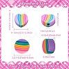 200Pcs 2 Style Handmade Polymer Clay Beads CLAY-SC0001-56-2