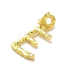Rack Plating Brass Micro Pave Cubic Zirconia European Dangle Charms KK-L210-015G-E-2
