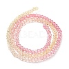 Transparent Painted Glass Beads Strands DGLA-A034-T1mm-A09-5
