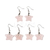 Natural & Synthetic Mixed Stone Dangle Earrings EJEW-F343-C-2