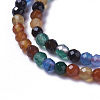 Natural Dyed & Heated Multi-Color Agate Beads Strands G-F596-36-4mm-3