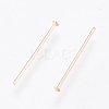 Brass Flat Head Pins X-KK-O102-05G-2