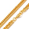 Iron Cuban Link Chain Necklaces for Women Men NJEW-A028-01F-G-2
