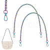  2Pcs Zinc Alloy Cable Chain Bag Handles FIND-PH0009-82D-1