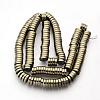 Electroplate Non-magnetic Synthetic Hematite Beads Spacers Strands G-Q486-75H-2