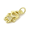 Brass Micro Pave Cubic Zirconia Pendants KK-M283-18A-01-2