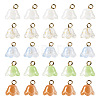  80Pcs 5 Colors Handmade Lampwork Charms FIND-TA0002-77-2