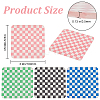 4Pcs 4 Colors Retro Acrylic Cup Mats AJEW-DR0001-14-2