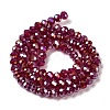 Baking Electroplate Glass Beads Strands DGLA-A039-J10mm-B19-2