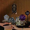 DIY Oval Poplar Wood Wall Display Stand Decorations DJEW-CN0001-19B-7