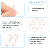 Unicraftale 100Pcs Iron Ball Stud Earring Findings KK-UN0001-34-5