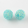 AB-Color Resin Rhinestone Beads RESI-S315-14x16-14-1