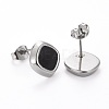 304 Stainless Steel Enamel Jewelry Sets SJEW-H302-05-6